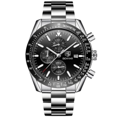 Steel Silver Black