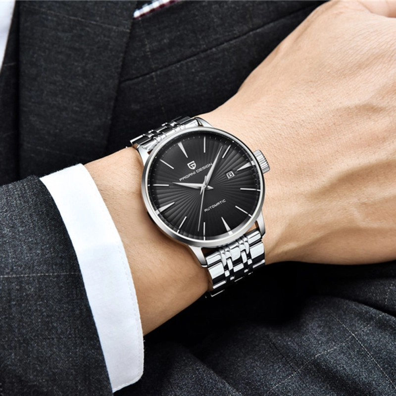 PAGANI DESIGN Luxury Automatic Men's Watches Stainless Steel Genuine Leather Waterproof Wrist Watch for Men Business Style Casual Design