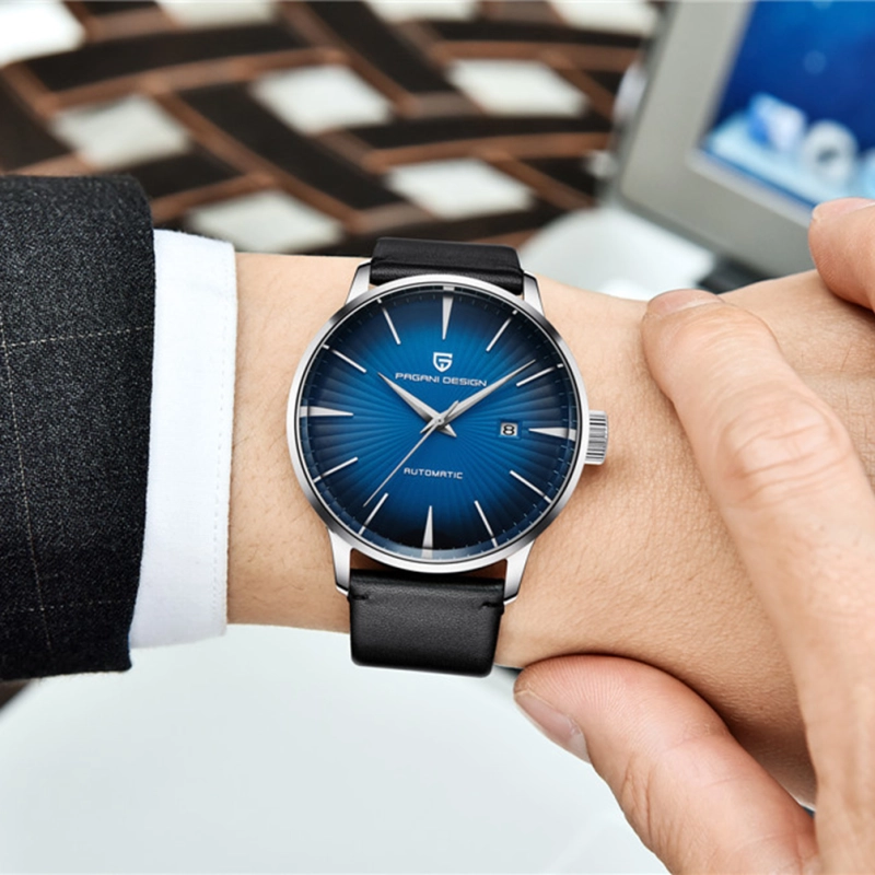PAGANI DESIGN Luxury Automatic Men's Watches Stainless Steel Genuine Leather Waterproof Wrist Watch for Men Business Style Casual Design