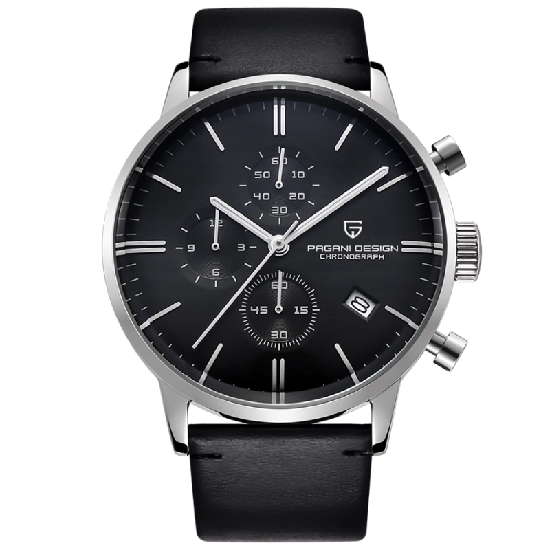 PAGANI DESIGN PD-2720K Luxury Men's Watches Stainless Steel Waterproof Quartz Wrist Watch for Men Chronograph Stop Watch Auto Date