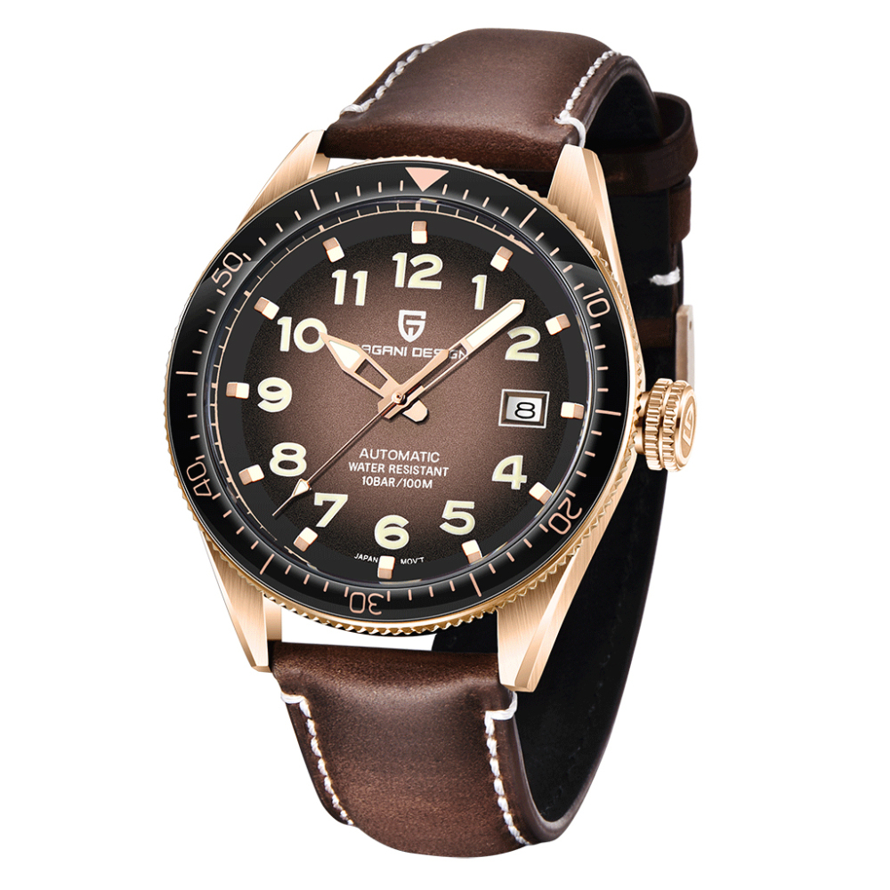 PAGANI DESIGN PD-1649 Men's Automatic Watches Full Stainless Steel 100 Waterproof Wrist Watch with NH35 Movement Hardlex Dial Glass Ceramic Bezel
