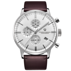 Brown Silver White