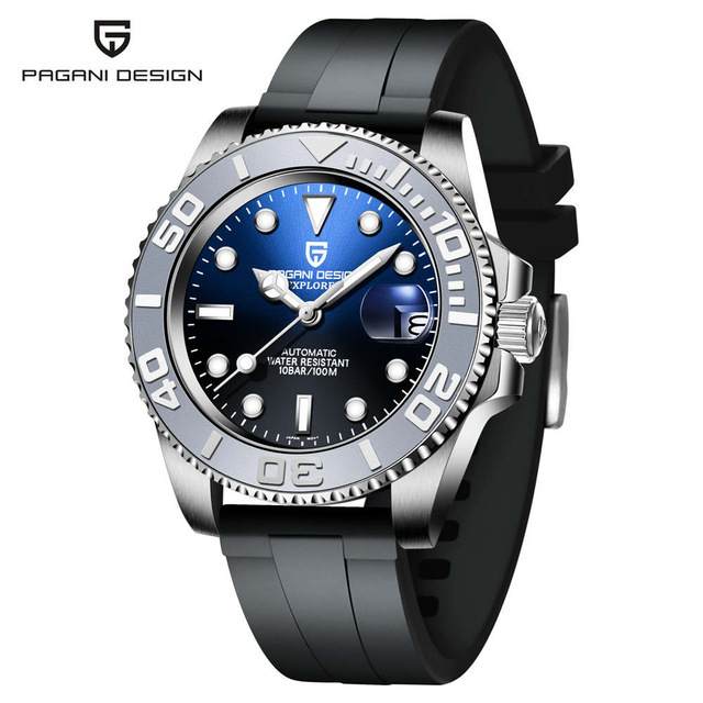 PAGANI DESIGN PD-1651 Automatic Men's Watches Mechanical Stainless Steel Fashion Wrist Watch with NH35A Movement Sapphire Ceramic Bezel