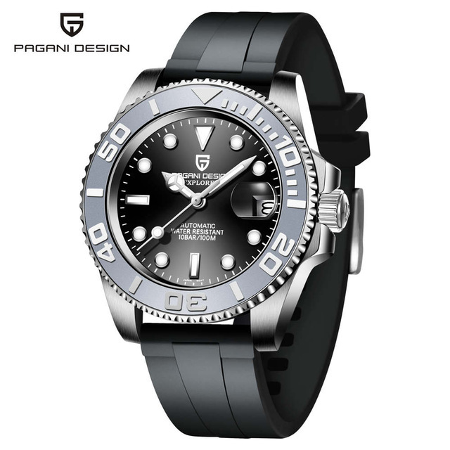 PAGANI DESIGN PD-1651 Automatic Men's Watches Mechanical Stainless Steel Fashion Wrist Watch with NH35A Movement Sapphire Ceramic Bezel
