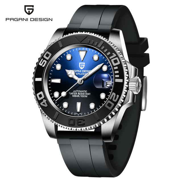 PAGANI DESIGN PD-1651 Automatic Men's Watches Mechanical Stainless Steel Fashion Wrist Watch with NH35A Movement Sapphire Ceramic Bezel