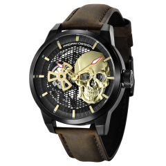 black gold leather