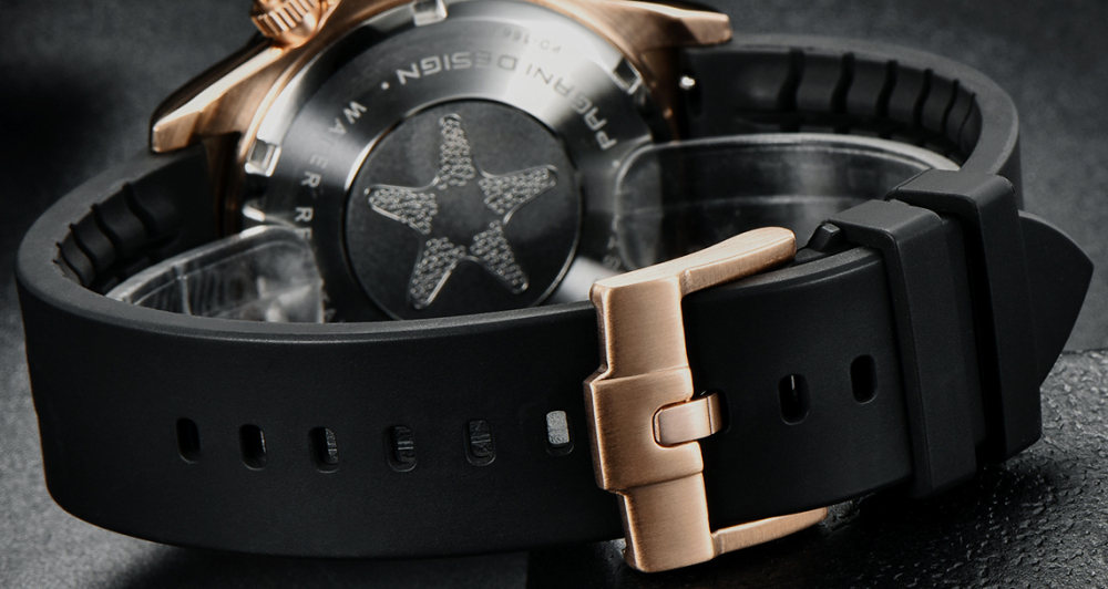 PAGANI DESIGN Silicone Watchband Withc Classic Buckle Suitable for Model 1651 1661 1662 1664 1644 and so on 19.5mm Band Width