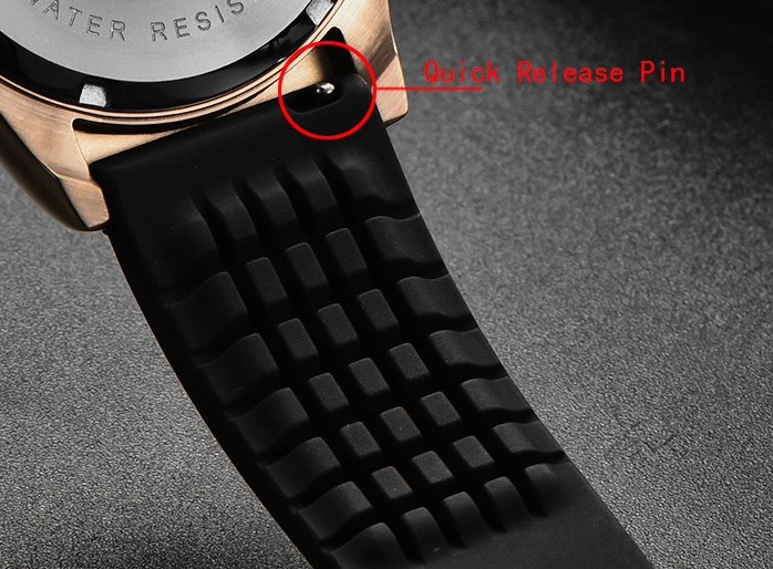 PAGANI DESIGN Silicone Watchband Withc Classic Buckle Suitable for Model 1651 1661 1662 1664 1644 and so on 19.5mm Band Width
