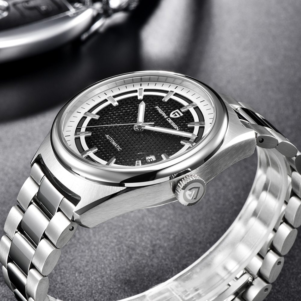 PAGANI DESIGN Luxury Automatic Men's Watches Stainless Steel Skeleton Business Wrist Watch for Men Waterproof Dress Wristwatch