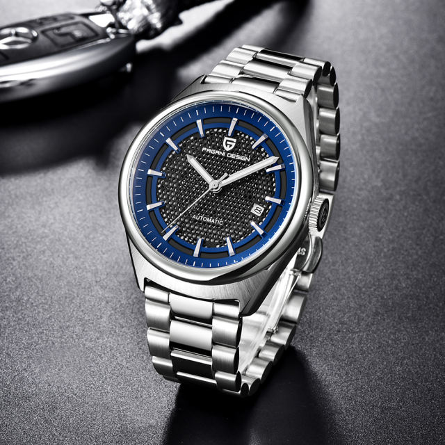 PAGANI DESIGN Luxury Automatic Men's Watches Stainless Steel Skeleton Business Wrist Watch for Men Waterproof Dress Wristwatch