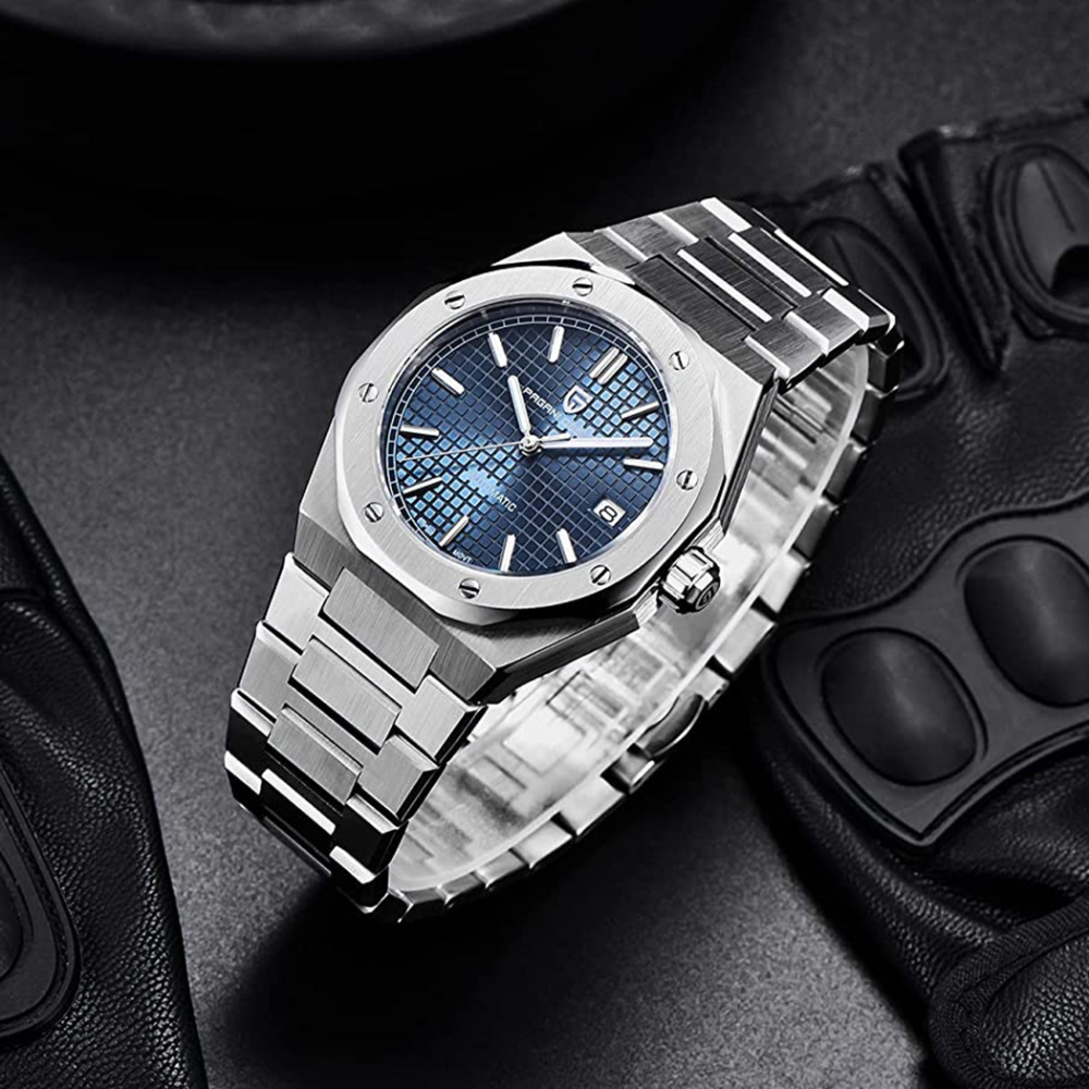 PAGANI DESIGN New Automatic Men's Watches AP Homage Mechanical Stainless Steel Waterproof Wrist Watch for Men NH35A Movt Synthetic Sapphire Dial Glass