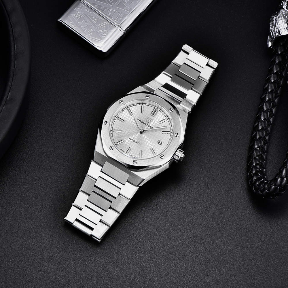PAGANI DESIGN New Automatic Men's Watches AP Homage Mechanical Stainless Steel Waterproof Wrist Watch for Men NH35A Movt Synthetic Sapphire Dial Glass