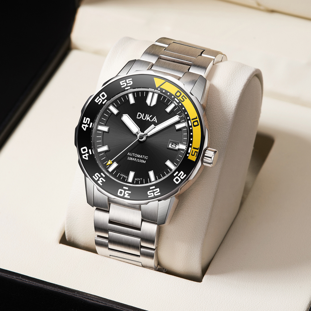 DUKA Automatic Men's Watches Stainless Steel Wrist Watches for Men Waterproof Business Sport Mechanical Wristwtach NH35A Movement
