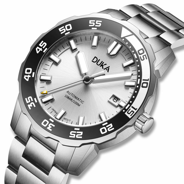 DUKA Automatic Men's Watches Stainless Steel Wrist Watches for Men Waterproof Business Sport Mechanical Wristwtach NH35A Movement
