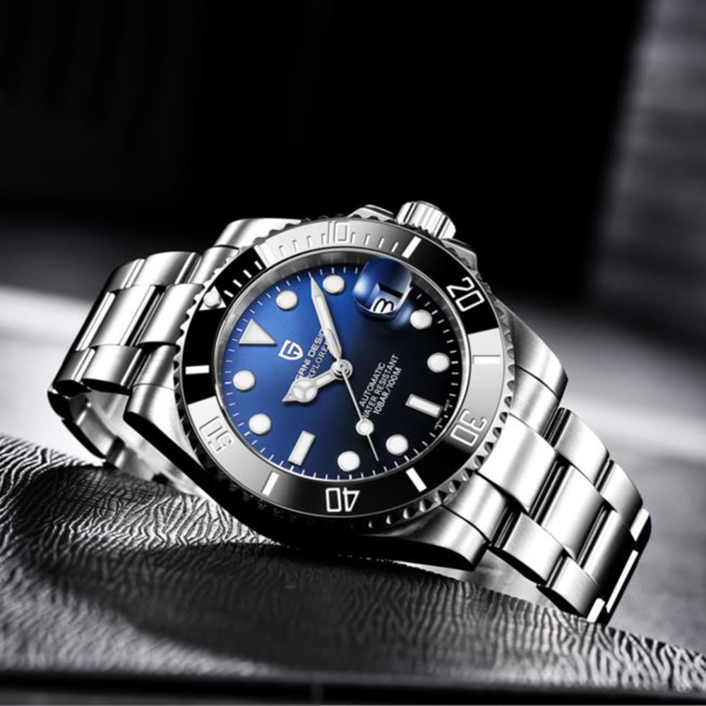 PAGANI DESIGN PD-1661 Automatic Men's Watches 40mm Top Brand Mechanical Wrist Watch for Men Sports Stainless Steel Watch Sapphire Waterproof