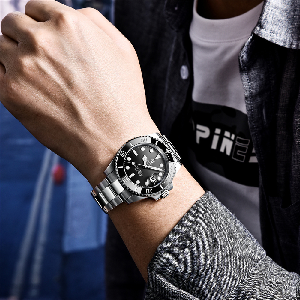 PAGANI DESIGN PD-1661 Automatic Men's Watches 40mm Top Brand Mechanical Wrist Watch for Men Sports Stainless Steel Watch Sapphire Waterproof