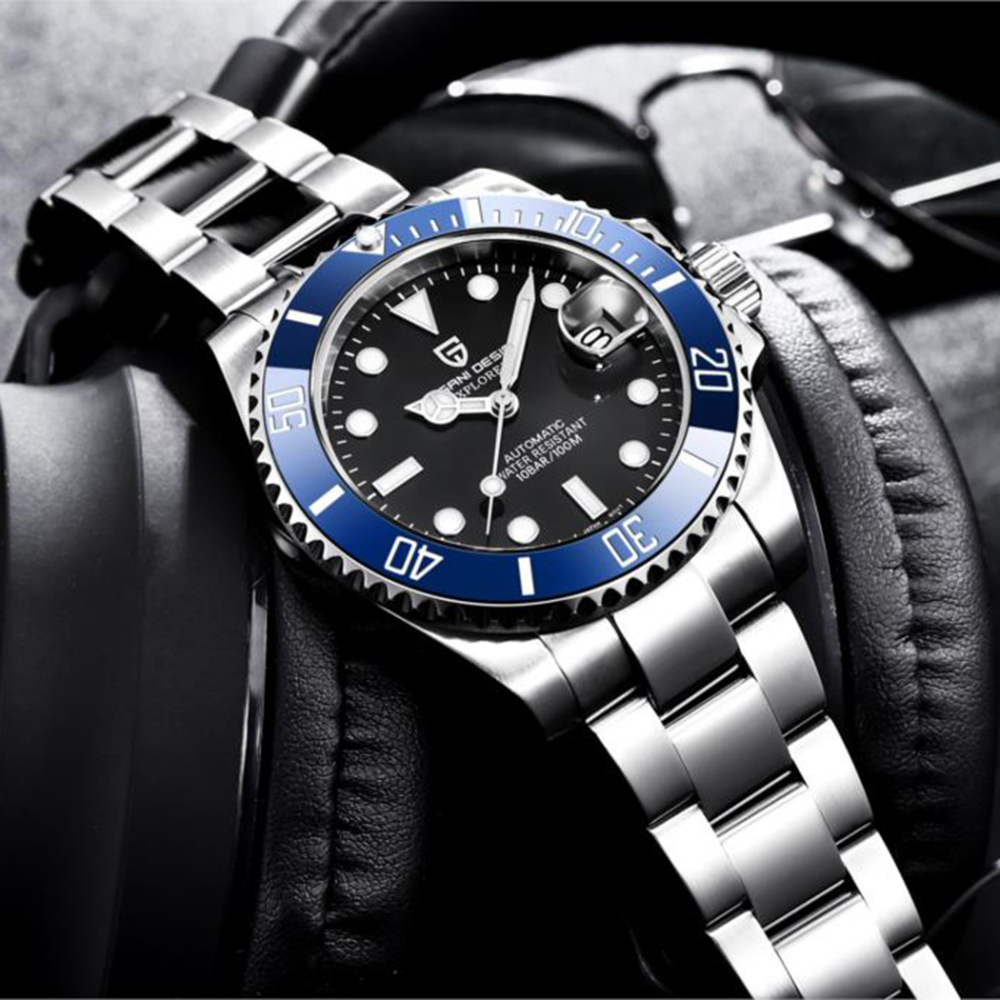 PAGANI DESIGN PD-1661 Automatic Men's Watches 40mm Top Brand Mechanical Wrist Watch for Men Sports Stainless Steel Watch Sapphire Waterproof