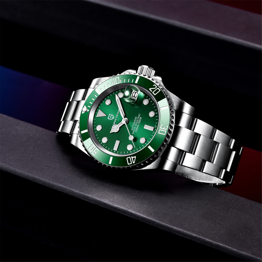 PAGANI DESIGN PD-1661 Automatic Men's Watches 40mm Top Brand Mechanical Wrist Watch for Men Sports Stainless Steel Watch Sapphire Waterproof