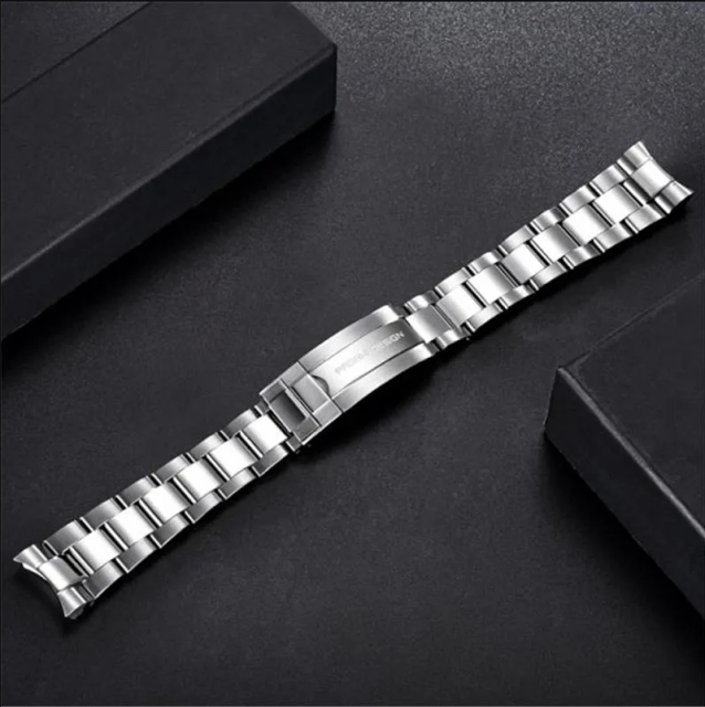 PAGANI DESIGN Original Stainless Steel Bracelet with Delpoyment Clasp, Fold-Over Clasp