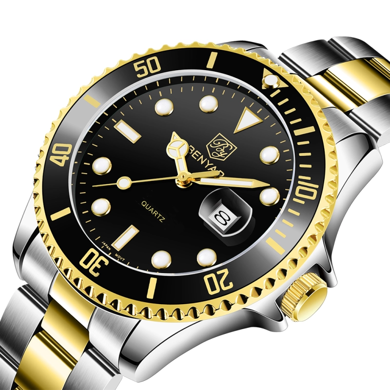 BENYAR Men's Quartz Watches Waterproof Alloy Business Wrist Watch for Men Stainless Steel Luxury Sports Wristwatch
