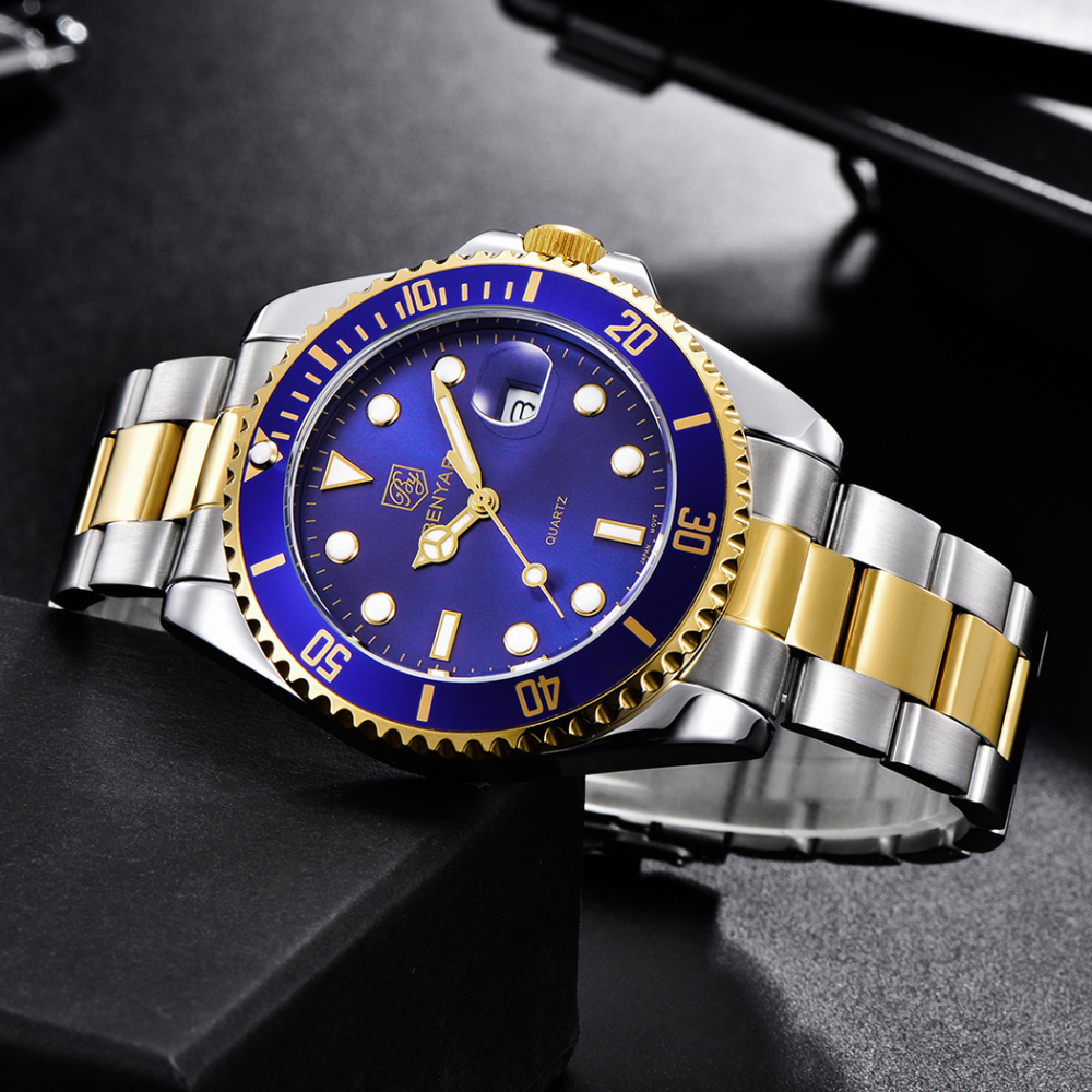 BENYAR Men's Quartz Watches Waterproof Alloy Business Wrist Watch for Men Stainless Steel Luxury Sports Wristwatch