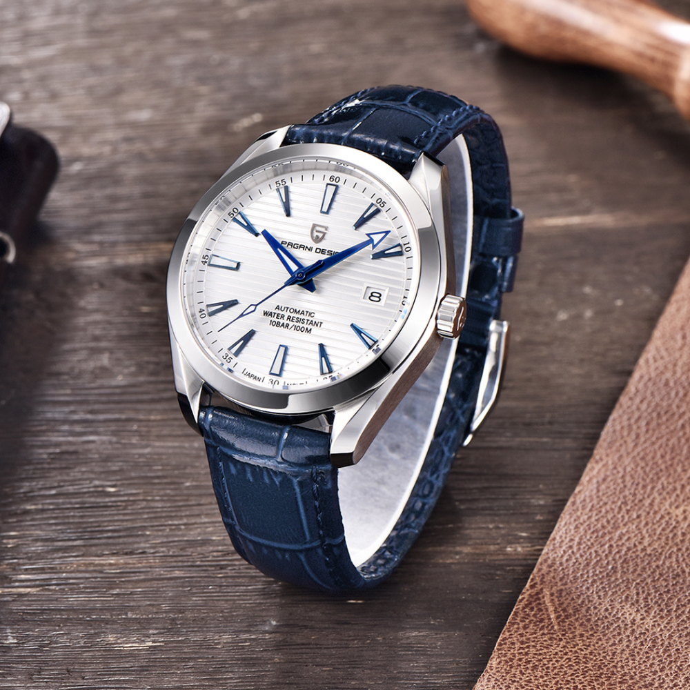 PAGANI DESIGN PD-1688 Automatic Men's Watches Business Stainless Steel Waterproof Wrist Watch for Men Casual Genuine Leather Wristwatch