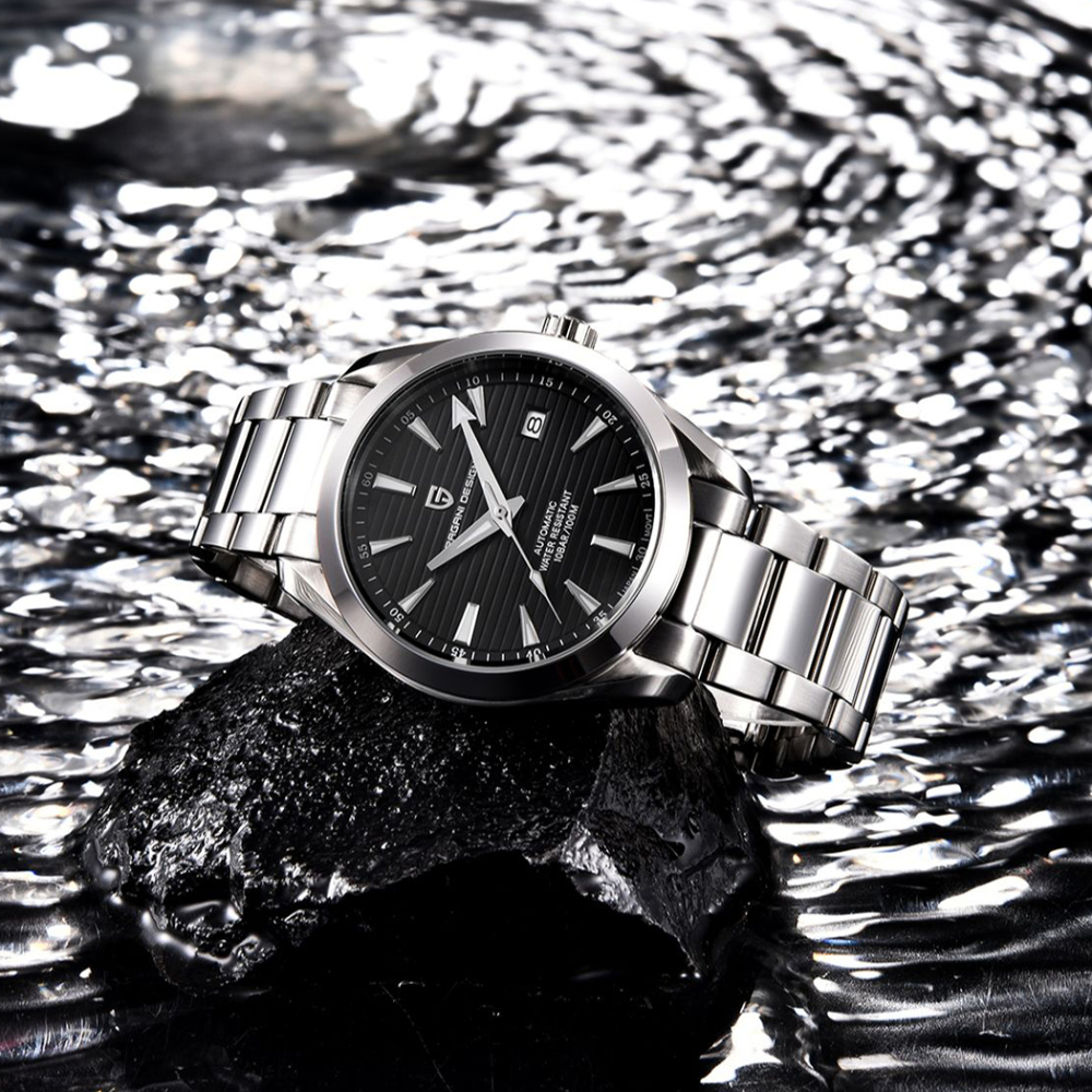 PAGANI DESIGN PD-1688 Automatic Men's Watches Business Stainless Steel Waterproof Wrist Watch for Men Casual Genuine Leather Wristwatch