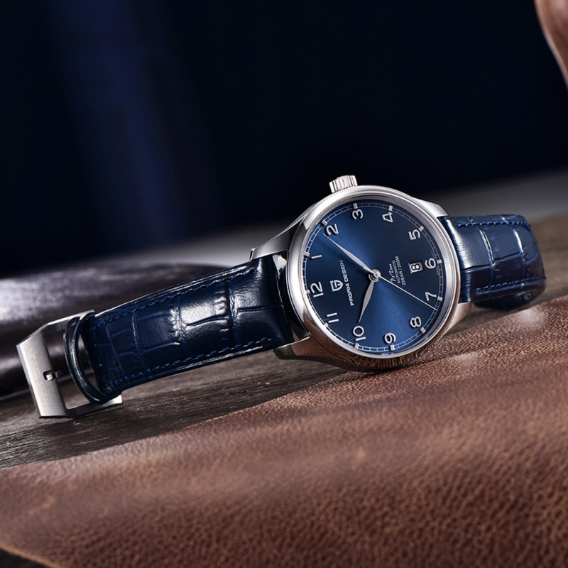 PAGANI DESIGN Men's Automatic Watches Stainless Steel Genuine Leather Business Casual Dress Wrist Watch for Men 200M Waterproof