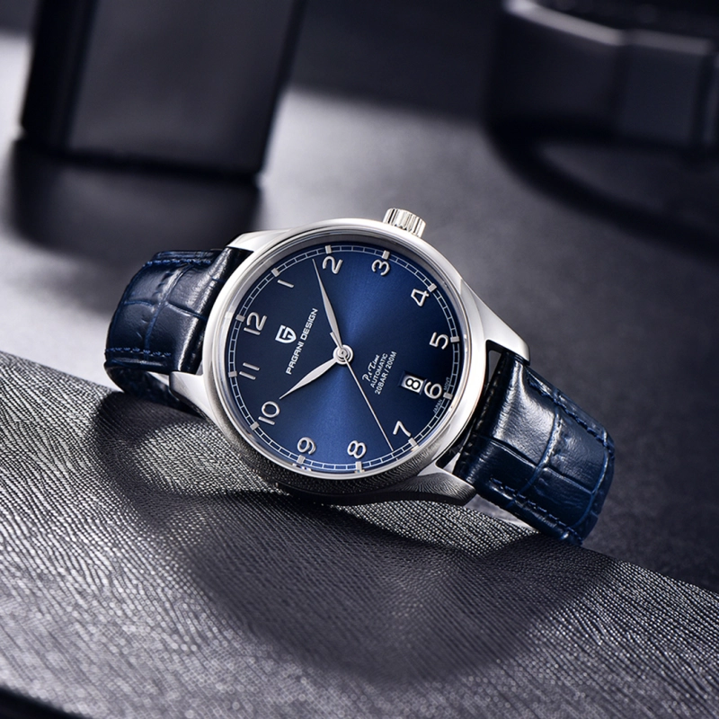 PAGANI DESIGN PD-YS003 Men's Automatic Watches Stainless Steel Genuine Leather Business Casual Dress Wrist Watch for Men 200M Waterproof