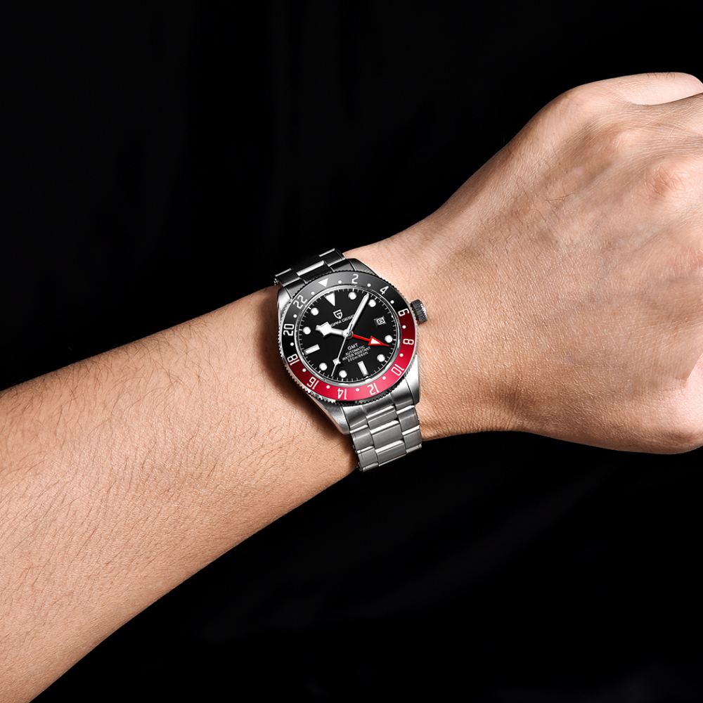 PAGANI DESIGN Men's Watches New Black Bay GMT Automatic Wrist Watch for Men 40mm Stainless Steel 200M Waterproof Business Wristwatch