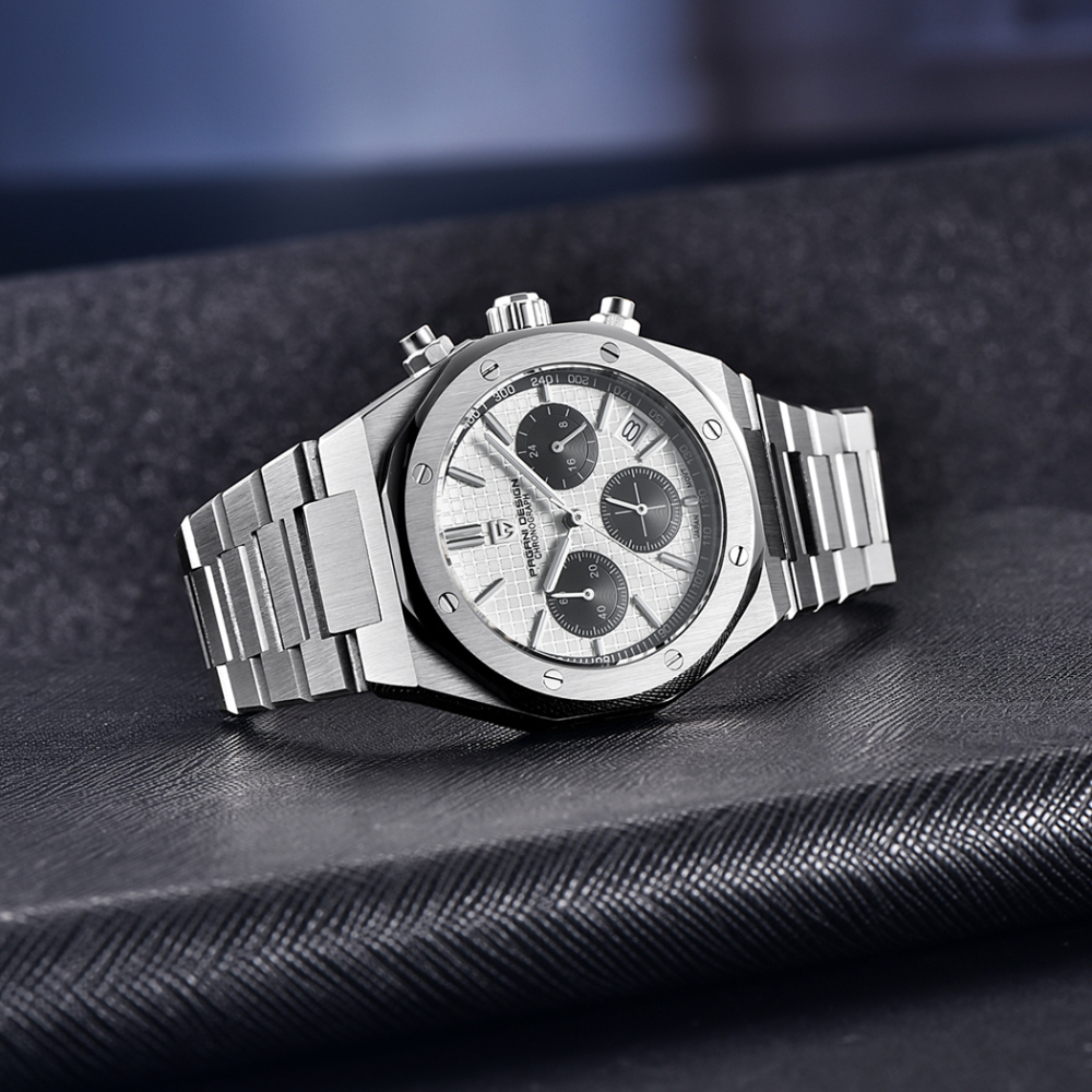 PAGANI DESIGN Men's Sports Quartz Watches New Chronograph Wrist Watch for Men Sapphire Stainless Steel 200M Waterproof Business Dress Wristwatch