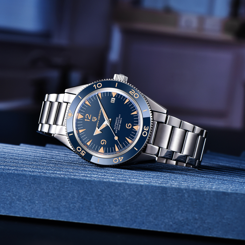 PAGANI DESIGN New Men's Automatic Watches Mechanical Seamaster Homage Wristwatch Classic Retro 200m Waterproof Business Sports Watches