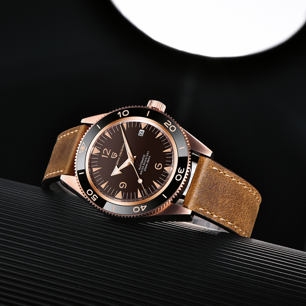 PAGANI DESIGN PD-YS005 Men's Automatic Watches Mechanical full Stainless Steel Wristwatch Classic Retro 200m Waterproof Business Sports Watches
