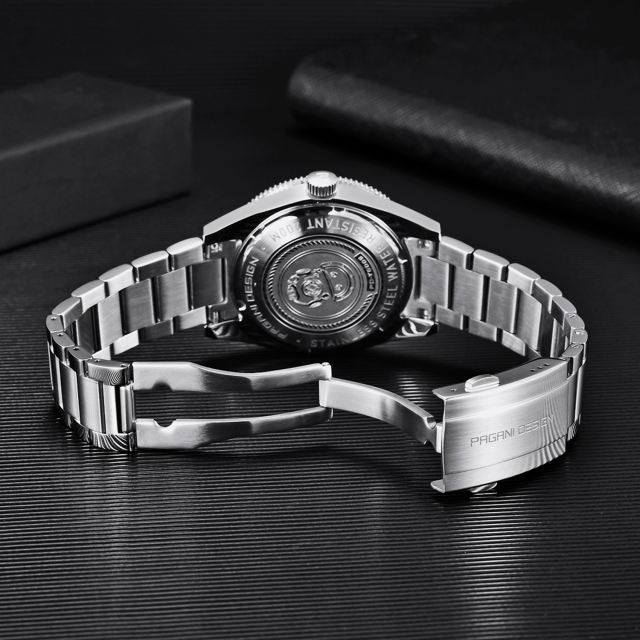 PAGANI DESIGN New Men's Automatic Watches Mechanical Seamaster Homage Wristwatch Classic Retro 200m Waterproof Business Sports Watches