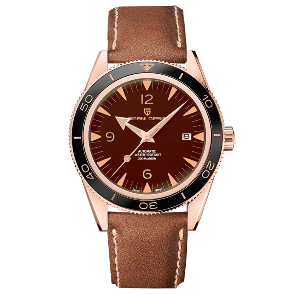 PAGANI DESIGN PD-YS005 Men's Automatic Watches Mechanical full Stainless Steel Wristwatch Classic Retro 200m Waterproof Business Sports Watches