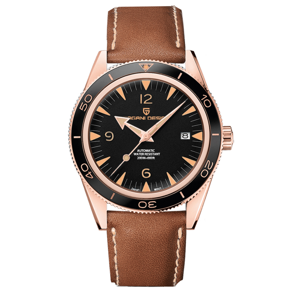 PAGANI DESIGN PD-YS005 Men's Automatic Watches Mechanical full Stainless Steel Wristwatch Classic Retro 200m Waterproof Business Sports Watches