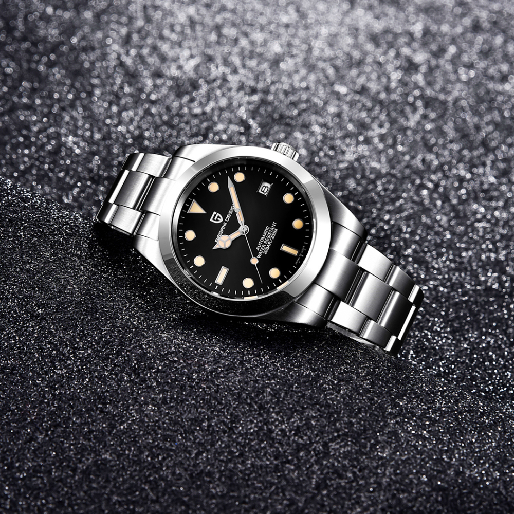 PAGANI DESIGN PD-1692 Men's Automatic Watches Full Stainless Steel Waterproof Business Wrist Watch for Men Waterproof Auto Date Wristwatch