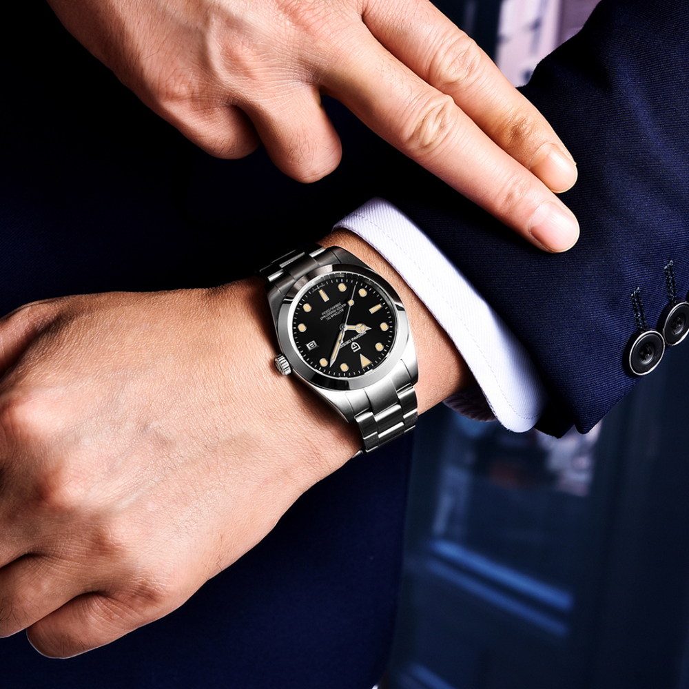 PAGANI DESIGN PD-1692 Men's Automatic Watches Full Stainless Steel Waterproof Business Wrist Watch for Men Waterproof Auto Date Wristwatch
