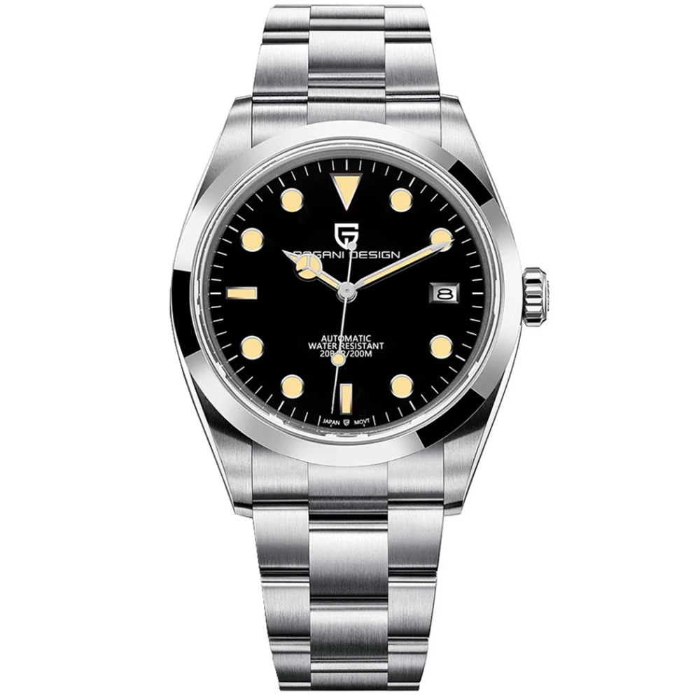 PAGANI DESIGN PD-1692 Men's Automatic Watches Full Stainless Steel Waterproof Business Wrist Watch for Men Waterproof Auto Date Wristwatch