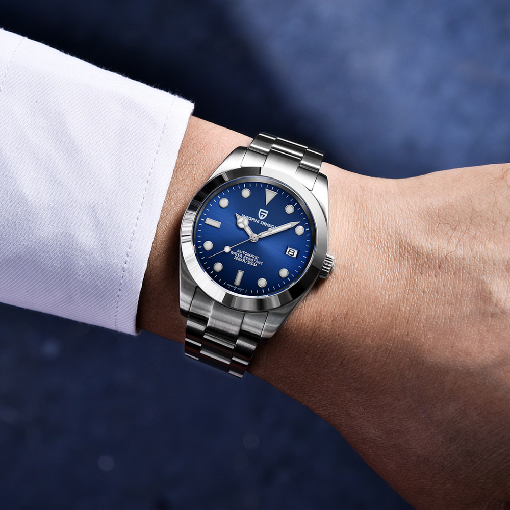 PAGANI DESIGN Casual Men's Automatic Watches Full Stainless Steel Waterproof Business Wrist Watch for Men Waterproof Auto Date Wristwatch