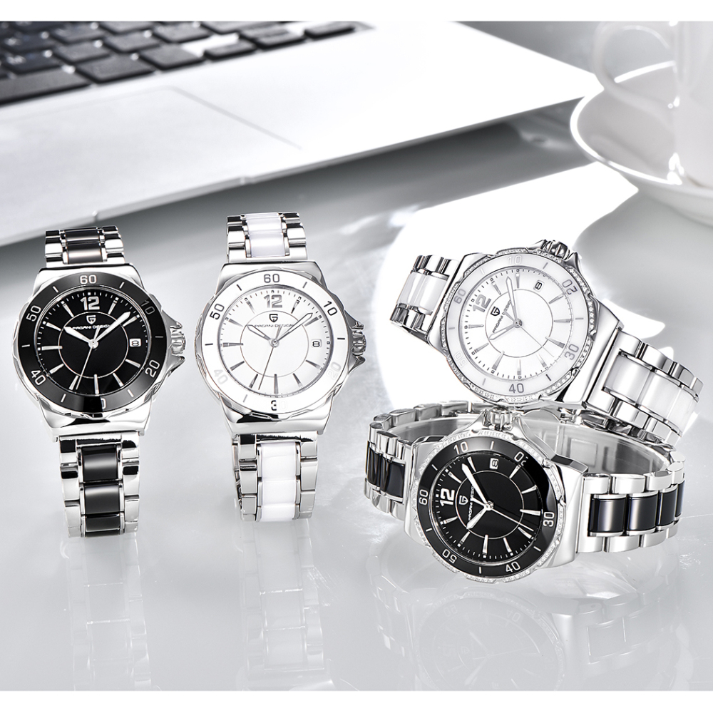 PAGANI DESIGN Women's Quartz Watches Ladies High Quality Ceramic Bracelet Women Watch Famous Luxury Brand Fashion Wrist Watches for Women
