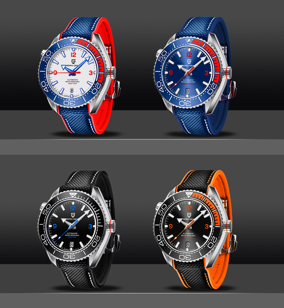 PAGANI DESIGN PD-1679 Men's Watches Automatic Mechanical Wristwatch Ceramic Bezel Waterproof Top Brand Sports Watch New Sapphire Glass Watches Men