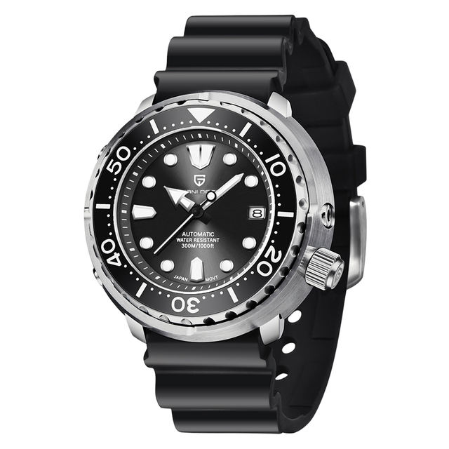 PAGANI DESIGN Men's Automatic Watches 300M Diving Mechanical Wristwatch Luxury Sapphire Glass Ceramic Bezel Wrist Watch for Men