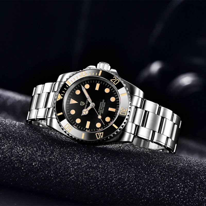 PAGANI DESIGN Automatic Men's Watches Super Luminous Stainless full Steel SEIKO NH35A Mechanical Wristwatches Ceramic Bezel Sapphire Glass Watch Men
