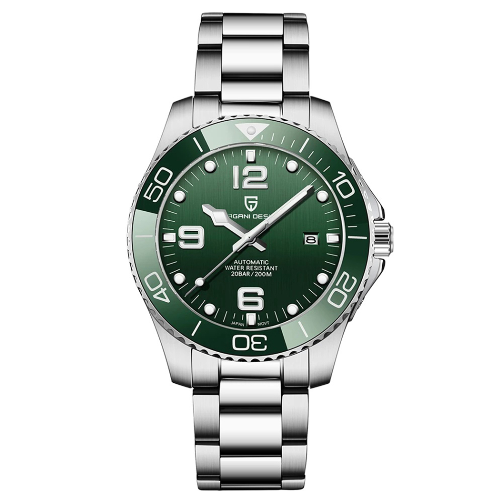 PAGANI DESIGN PD-1702 Men's Automatic Watches Mechanical Stainless Steel Japanese Movement Self Winding Business Waterproof Wristwatch