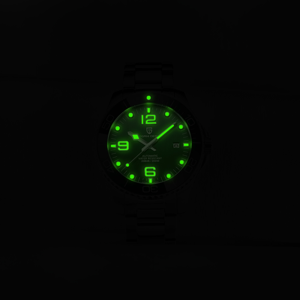 PAGANI DESIGN PD-1702 Men's Automatic Watches Mechanical Stainless Steel Japanese Movement Self Winding Business Waterproof Wristwatch