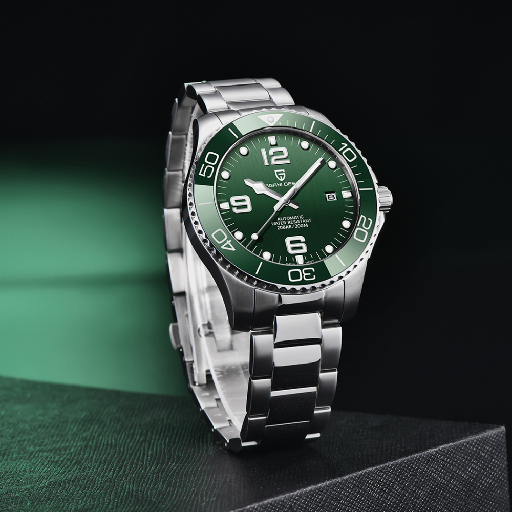 PAGANI DESIGN Men's Automatic Watches Mechanical Stainless Steel Japanese Movement Self Winding Business Waterproof Wristwatch