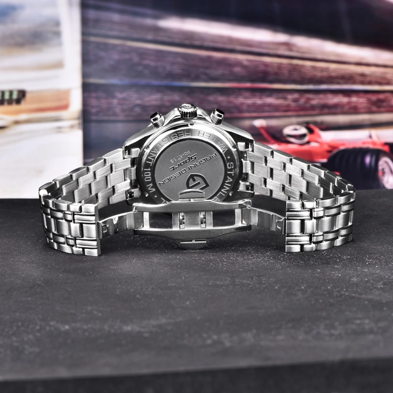 PAGANI DESIGN PD-1718 Quartz Men's Watches Stainless Steel Business Sports Chronograph Wrist Watch for Men Sapphire Dial Glass Auto Date