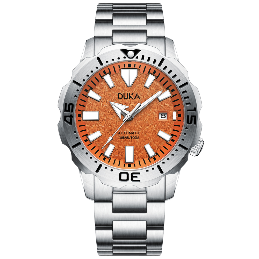 DUKA Automatic Men's Watches full Stainless Steel Waterproof Sports Business Wrist Watch for Men Sapphire Dial Glass Unique Wristwatch