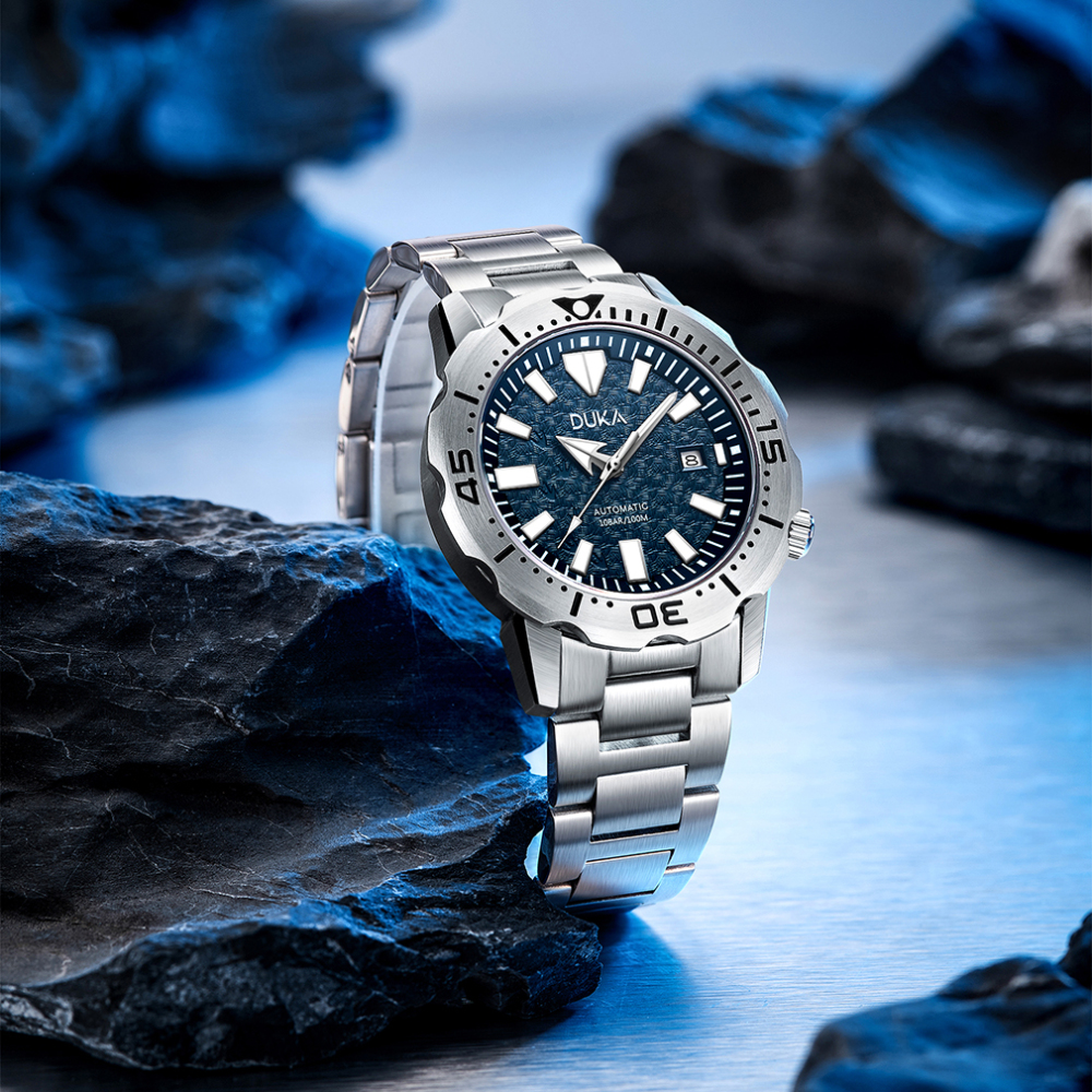 DUKA Automatic Men's Watches full Stainless Steel Waterproof Sports Business Wrist Watch for Men Sapphire Dial Glass Unique Wristwatch